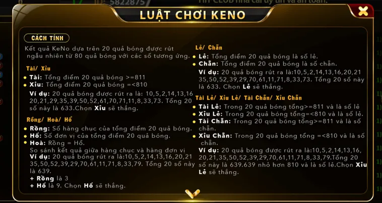 Trải Nghiệm Keno Tại HitClub Đỉnh Cao Với Tỷ Lệ Thắng Cược Siêu Hấp Dẫn