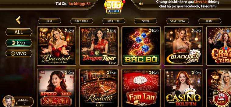 LiveStream Casino HitClub Đẳng Cấp Sòng Bài Trực Tuyến Chuyên Nghiệp Nhất Hiện Nay