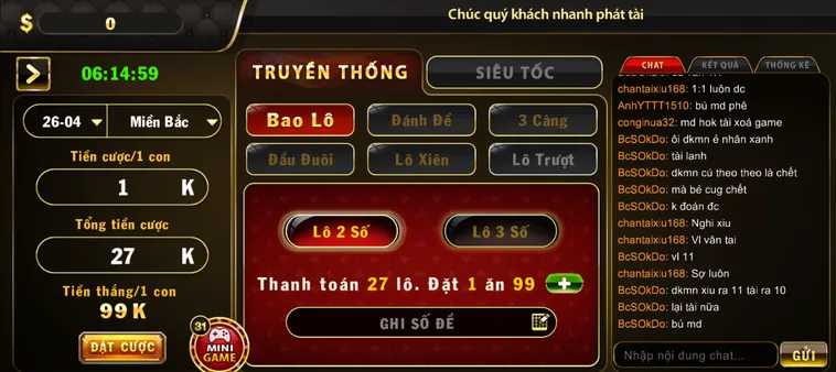 Chinh Phục Lô Đề 1 Ăn 99 Tại HitClub Với Tỷ Lệ Thưởng Cực Hấp Dẫn