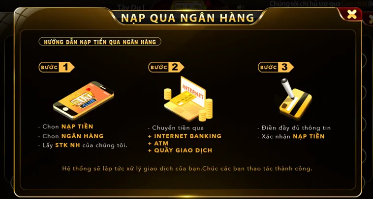 Hướng Dẫn Cách Nạp Tiền Qua Tài Khoản Ngân Hàng Tại HitClub Siêu Nhanh Chỉ Trong Vài Giây Đơn Giản