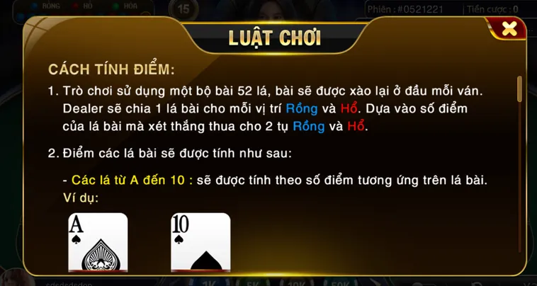 Rồng Hổ Tại HitClub Trải Nghiệm Đỉnh Cao Với Tỷ Lệ Thắng Cược Hấp Dẫn Nhất