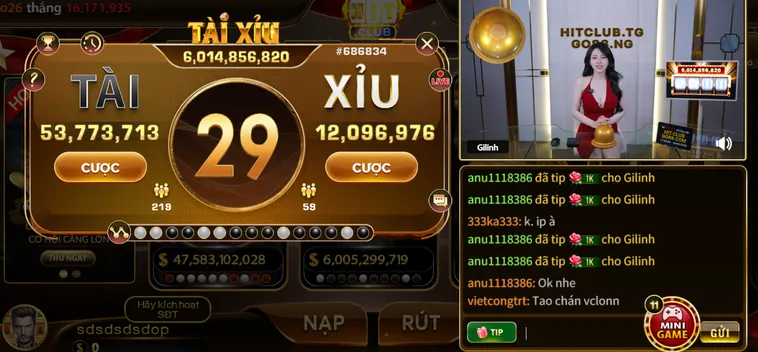 Tài Xỉu Livestream Tại HitClub Trải Nghiệm Sòng Bài Chuyên Nghiệp Với Tỷ Lệ Thắng Đỉnh Cao