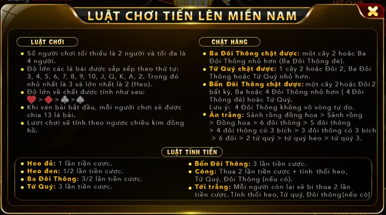 Chinh Phục Đỉnh Cao Tiến Lên Miền Nam Tại HitClub Đẳng Cấp Thưởng Lớn