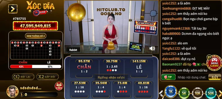 Trải Nghiệm Xóc Đĩa Livestream Tại HitClub Đỉnh Cao Với Tỷ Lệ Thắng Cực Lớn